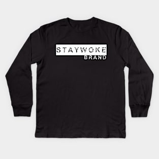 Stay Woke Brand Logo Kids Long Sleeve T-Shirt